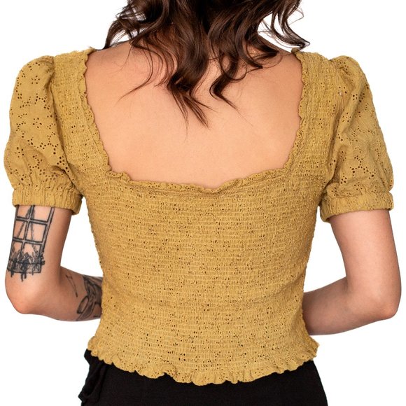 ASTR The Label • Small • Short Sleeve Top • Yellow - Picture 5 of 8